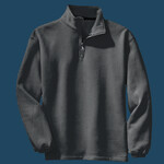 Sueded Finish 1/4 Zip Sweatshirt