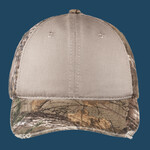 Camo Cap with Contrast Front Panel