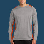Long Sleeve Heather Colorblock Contender ™ Tee