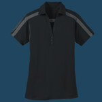 Ladies Silk Touch Performance Colorblock Stripe Polo
