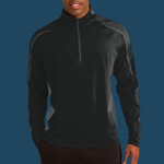 Sport Wick ® Stretch 1/2 Zip Colorblock Pullover