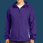 Ladies Colorblock Hooded Raglan Jacket