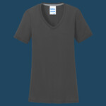 Ladies Essential Blended Performance V Neck Tee