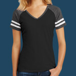 Ladies Game V Neck Tee DM476Gil