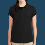 Girls Silk Touch Peter Pan Collar Polo