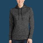 LST225SVJH Ladies PosiCharge ® Electric Heather Fleece Hooded Pullover