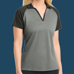 Ladies PosiCharge ® RacerMesh ® Raglan Heather Block Polo
