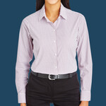CrownLux Performance™ Ladies' Micro Windowpane Shirt