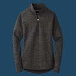 Ladies Sport Wick ® Stretch Reflective Heather 1/2 Zip Pullover