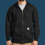 Midweight Hooded Zip Front Sweatshirt