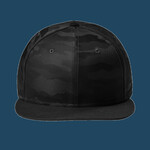 Camo Flat Bill Snapback Cap