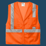 Ansi 107 Class 2 Mesh Zippered Vest