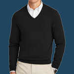 Cotton Stretch V Neck Sweater