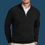 Cotton Stretch 1/4 Zip Sweater