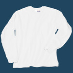Heavyweight 100% Cotton Long Sleeve T Shirt with Pocket