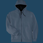 Heavyweight Full Zip Hooded Sweatshirt with Thermal Lining