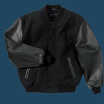 Wool and Leather Letterman Jacket