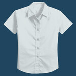 Ladies Short Sleeve Easy Care, Soil Resistant Shirt