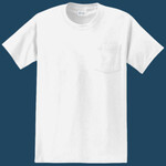 100% Cotton T Shirt with Pocket