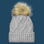 Faux Fur Pom Beanie