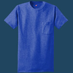 Tagless T Shirt with Pocket
