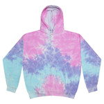 Unisex Tie-Dyed Full-Zip Hooded Sweatshirt