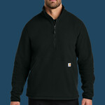 Textured 1/2 Zip Fleece Jacket