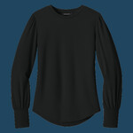 Women's Stretch Jersey Long Sleeve Blouson Top