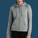 Women's Organic CVC Fleece Full Zip Hoodie