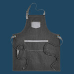 Domain Contrast Denim Bib Apron