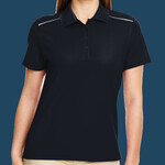Women's Radiant Performance Piqué Polo with Reflective Piping