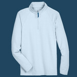 Men's CrownLux Performance® Clubhouse Micro-Stripe Quarter-Zip Pullover