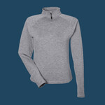 Women's Fairway Marbled Jersey Quarter-Zip Pullover