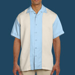 Men's Two-Tone Camp Shirt