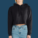 Women's Cropped Fleece Hooded Sweatshirt