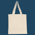 Cotton Canvas Tote Bag With Self Fabric Handles