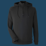 Unisex Vandyke Quarter-Zip Hooded Pullover