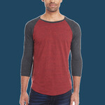 Unisex Triblend Three-Quarter Sleeve Raglan T-Shirt