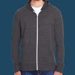 Unisex Triblend Full-Zip Lightweight Hooded Sweatshirt