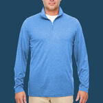 Men's Cool & Dry Heathered Performance Quarter-Zip Pullover
