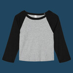 Women's Micro Rib 3/4 Raglan Baby Tee