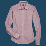 Women's Crown Collection® Gingham Check Woven Dress Shirt