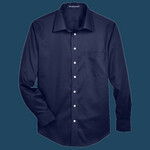 Men's Crown Collection® Solid Stretch Twill Woven Dress Shirt
