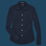 Women's Crown Collection® Solid Stretch Twill Woven Dress Shirt