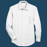 Men's Tall Crown Collection® Solid Stretch Twill Woven Dress Shirt