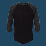 Unisex Baseball Fine Jersey Three-Quarter Sleeve Tee