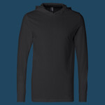 Unisex Jersey Hooded Long Sleeve Tee