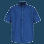 Men's Poplin Short Sleeve Dress Shirt