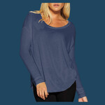 Women’s Flowy 2x1 Ribbed Long Sleeve Tee