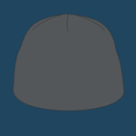 Fine Knit Skull Cap with Stripes